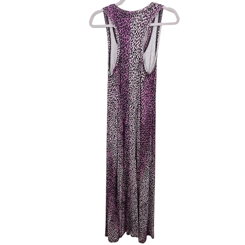 Rachel Rachel Roy Women‎ Racerback Maxi Dress Bright Hyacinth Combo size L